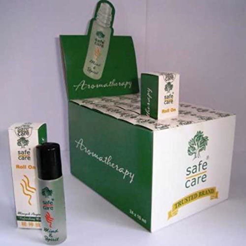 (BOX 12 Pieces) Safe Care Aromatherapy Refreshing Oil Minyak Angin 10mL