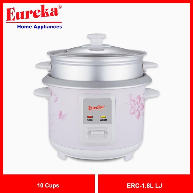 Eureka rice cooker Erc1.8L LJ w/steamer Shopee Philippines