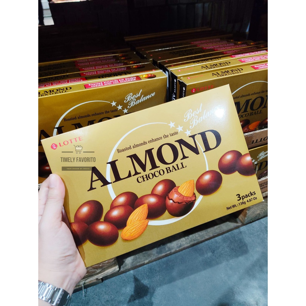 Lotte Almond Choco Ball 138g (3 packs) Shopee Philippines