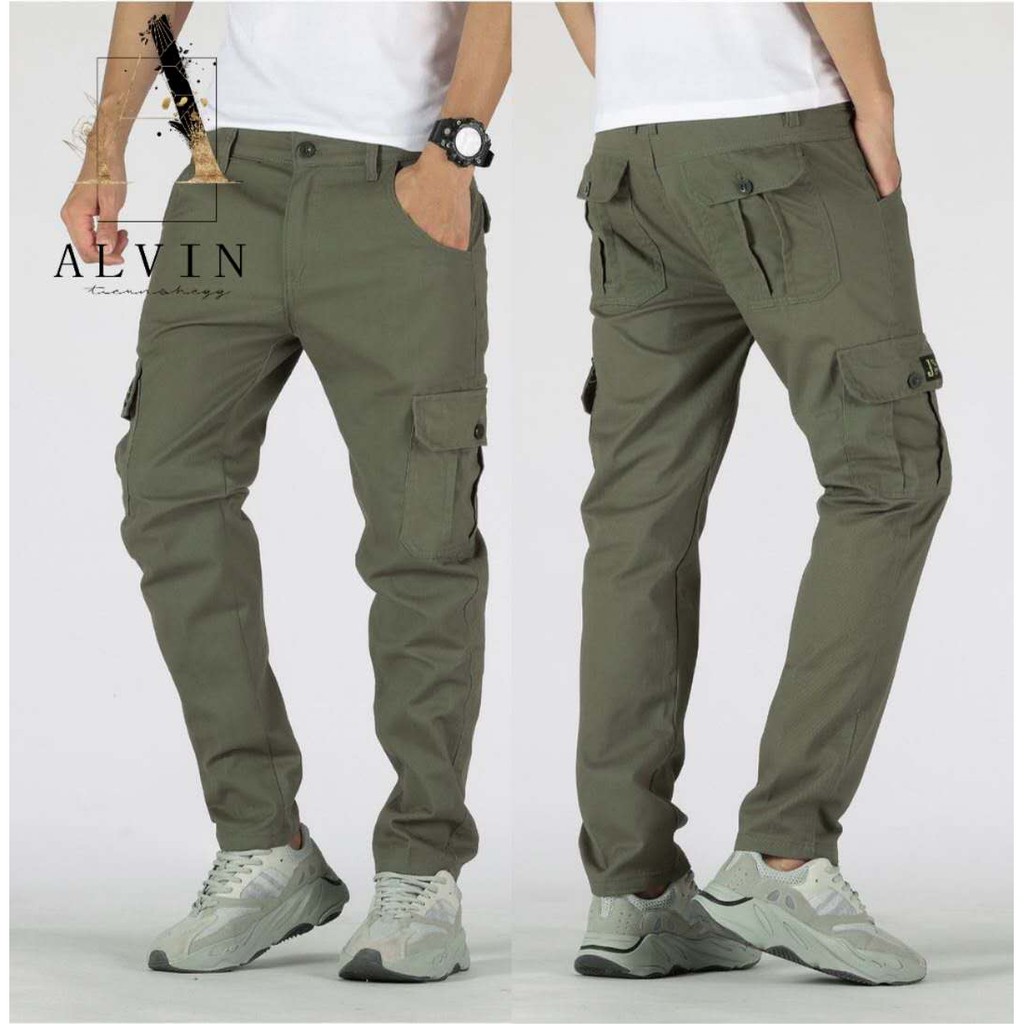 ALVIN# Fashion Men Outdoor 6 pocket cargo pants #7