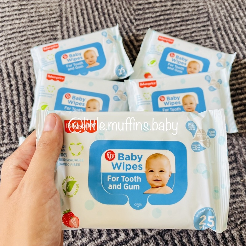 Fisher Price Wet Wipes Tooth & Gum 25 Sheets FPWW202002 Shopee Philippines