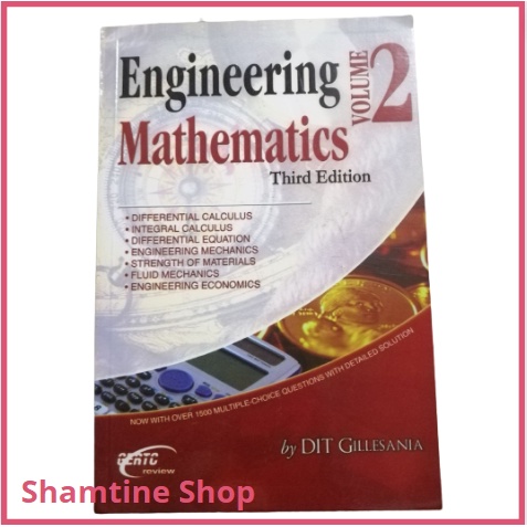 Engineering Mathematics vol 2(third edition) by.Dit Gillesania | Shopee ...