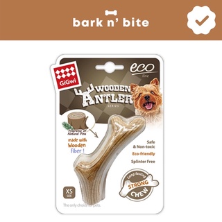 Gigwi Wooden Antler Chew Toy for Dogs (safe & durable)