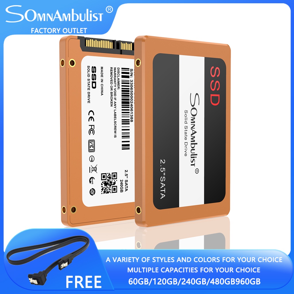 クーポン利用&送料無料 Somnambulist SATA SSD 240GB 480GB SSD Hard