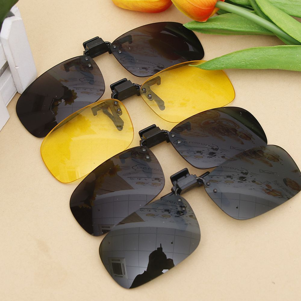 clip on polarized night driving glasses