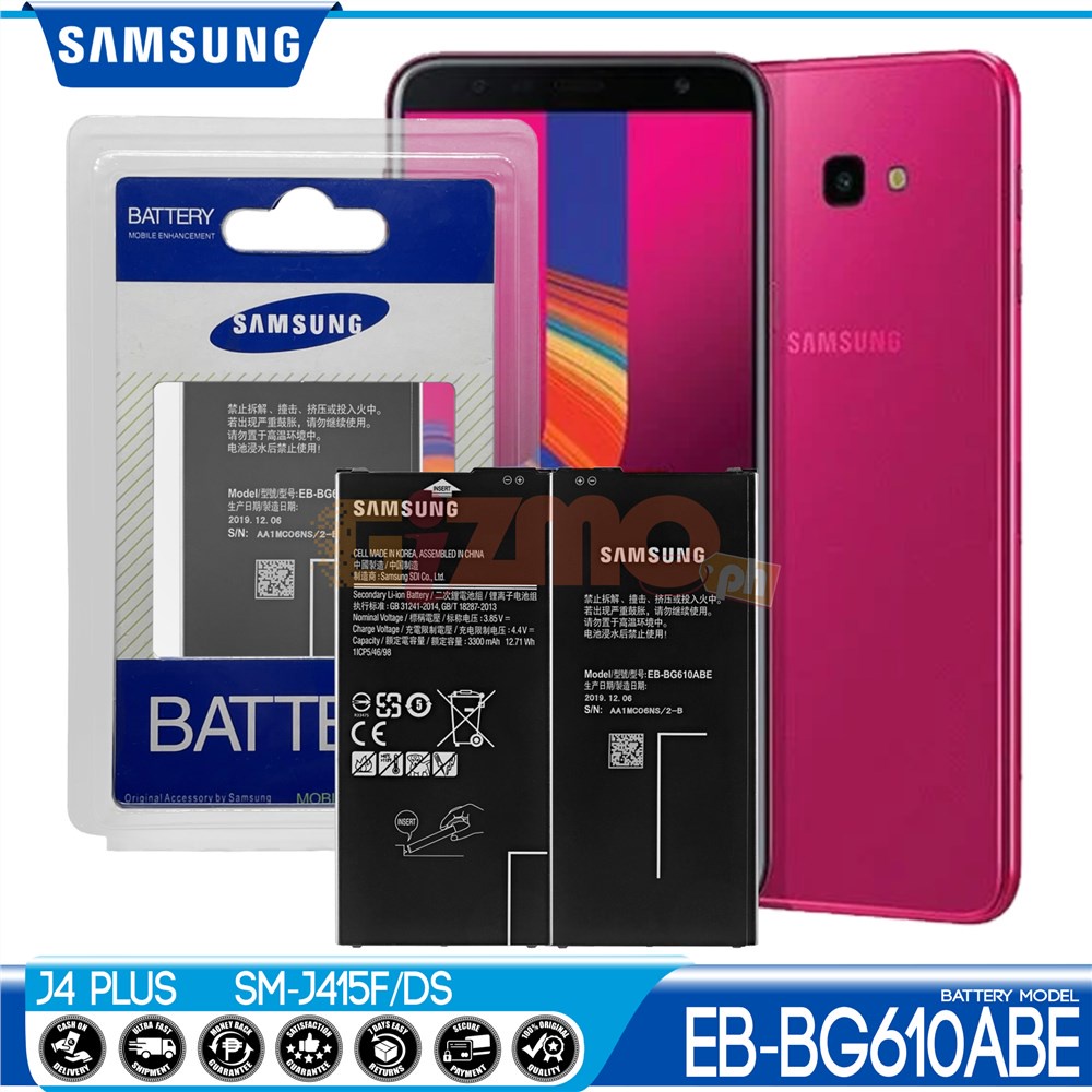 Samsung Galaxy J4 Plus Original Battery Model EB-BG610ABE Compatible ...