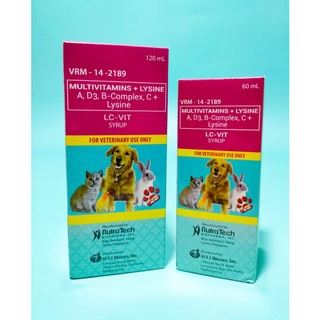 LC-Vit Multivitamins 60ml 120ml for pets, dogs, cats