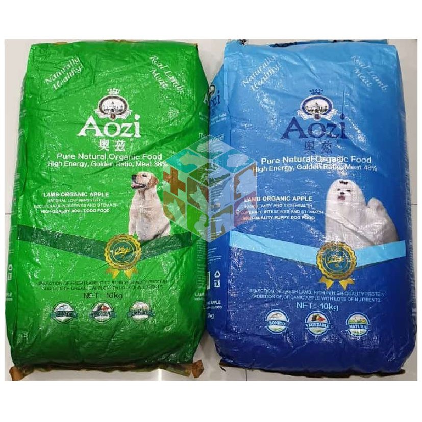 Aozi Lamb Apple Organic Dog Food PUPPY / ADULT 10kg ORIG PACK Dry Big Bag | Shopee Philippines