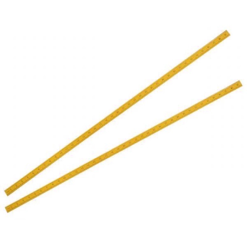 Meter Stick 100Cm / 40 Inches / 1 Meter Yellow Wooden Plastic Meter ...