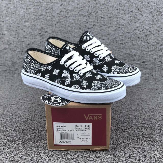 black bandana vans