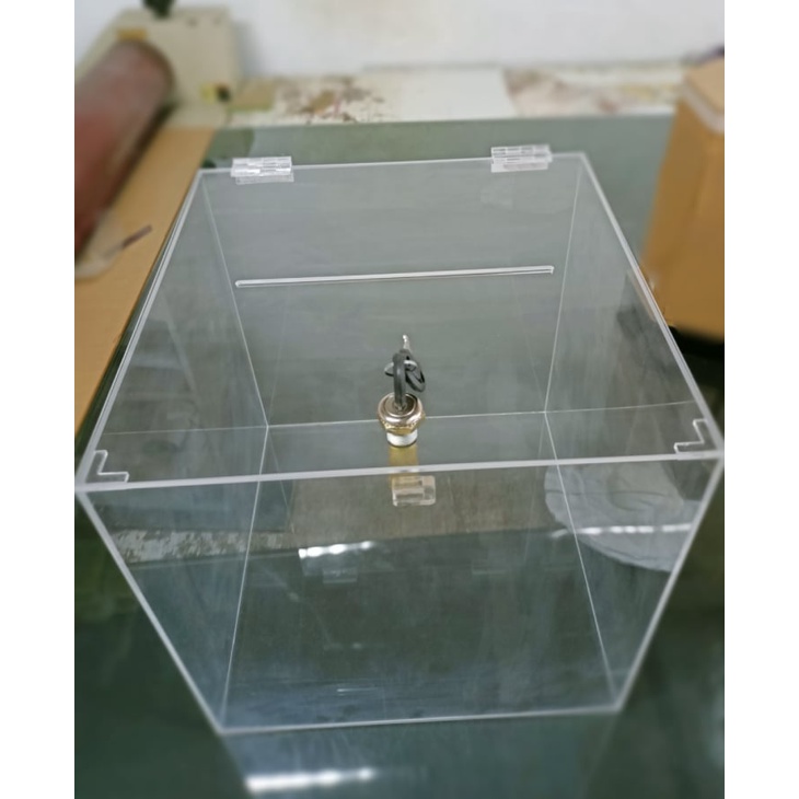 Acrylic Drop Box with lock | Shopee Philippines