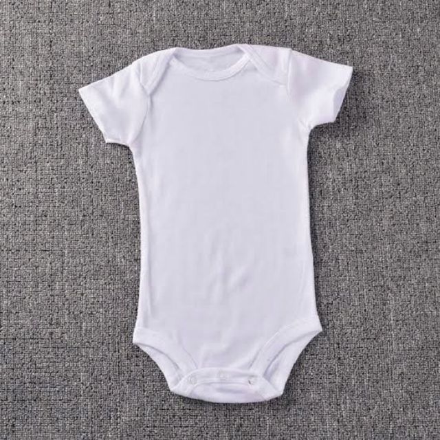 Plain White Cotton Onesie Shopee Philippines