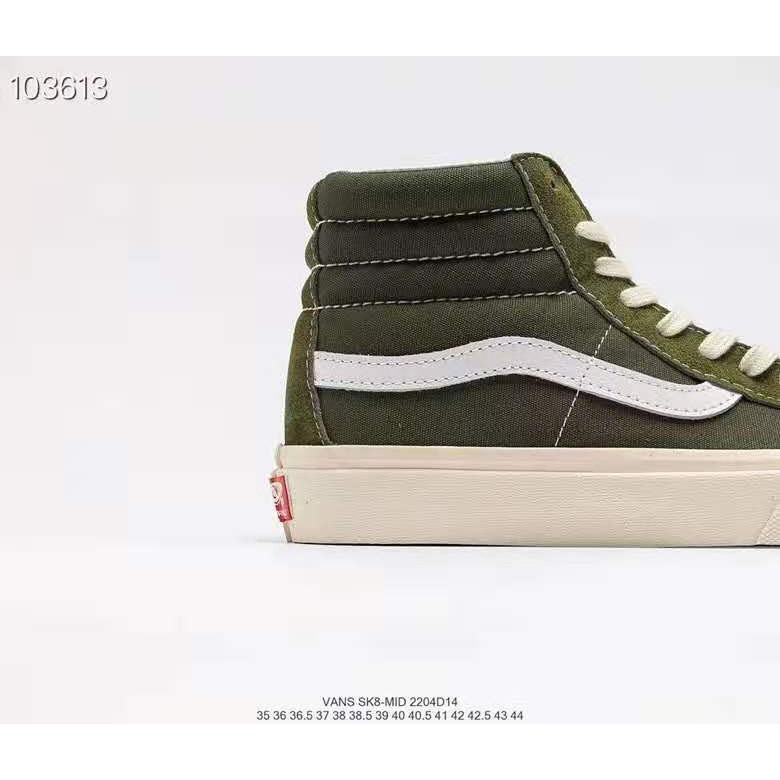 vans high cut green