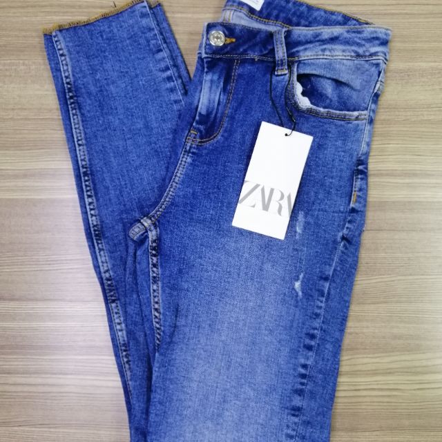 zara blue skinny jeans