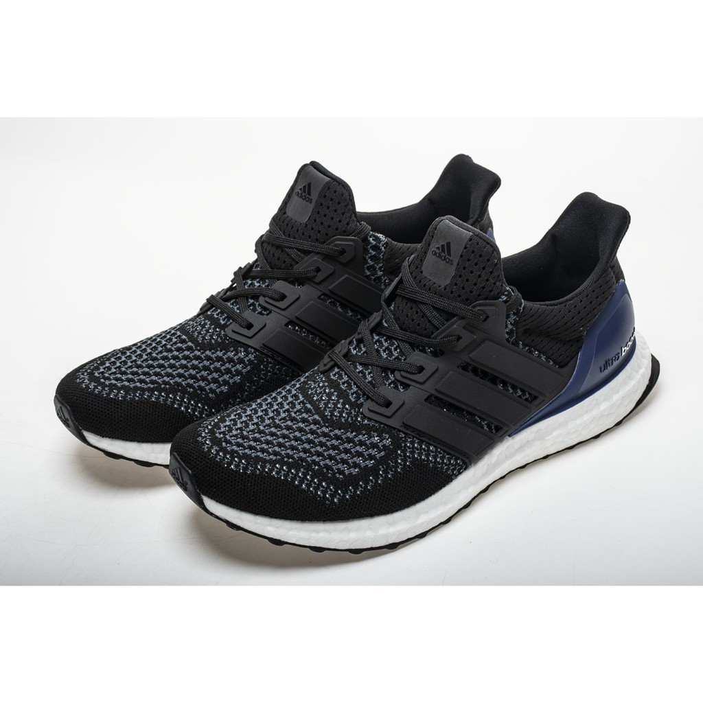 Real Boost Adidas Ultra Boost 1.0 Black/Blue B27172 Taken QC picturs before  ship spot | Shopee Philippines