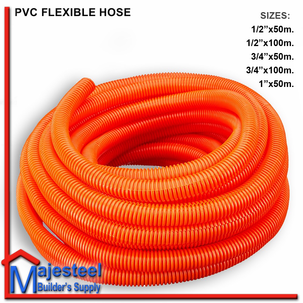 PVC Flexible Corrugated Electrical Hose 3/4''x50m. SOLD PER ROLL Shopee Philippines