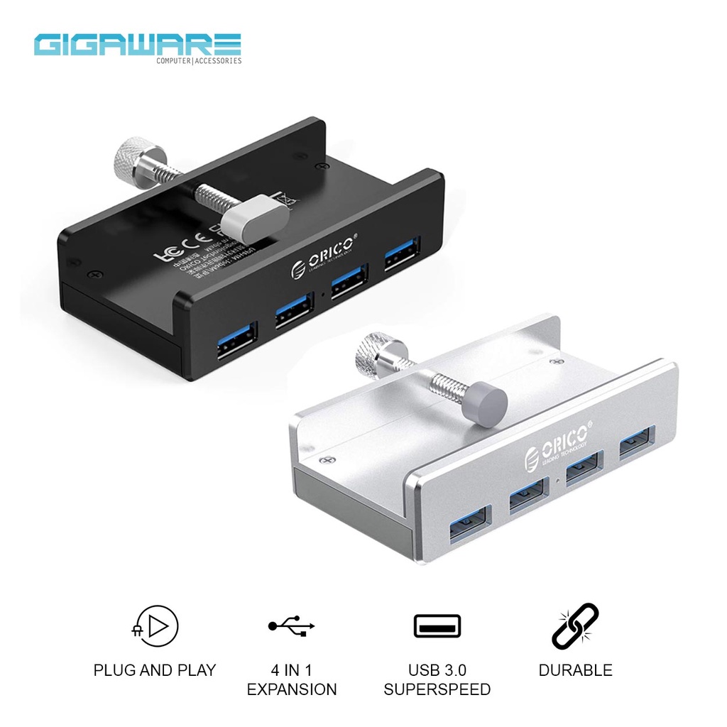 Gigaware Orico MH4PU 4 Port USB 3.0 Hub Desktop Clip-Type Hub with ...