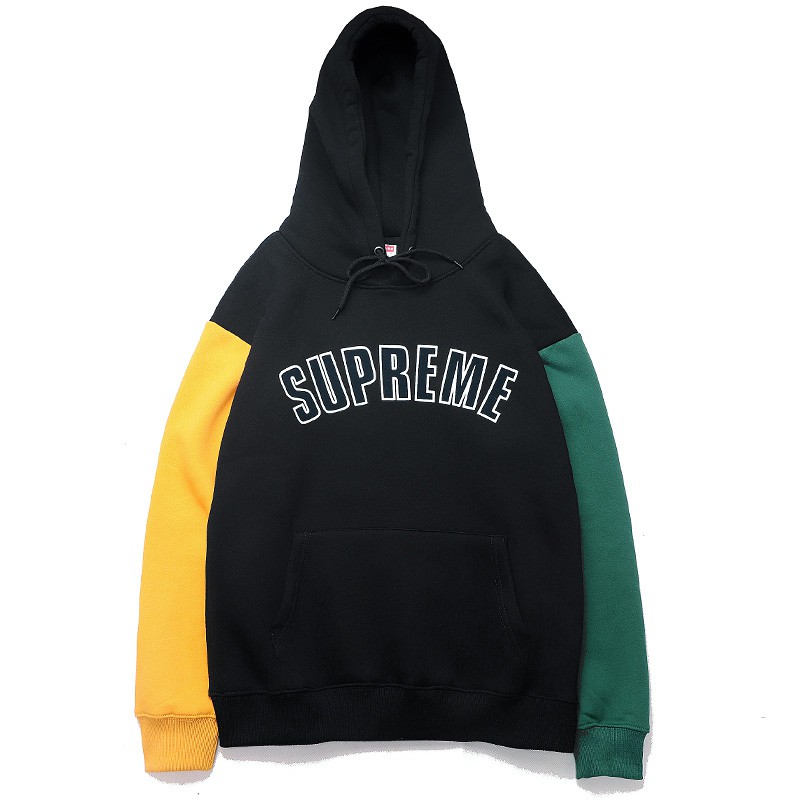 supreme hoodie patchwork