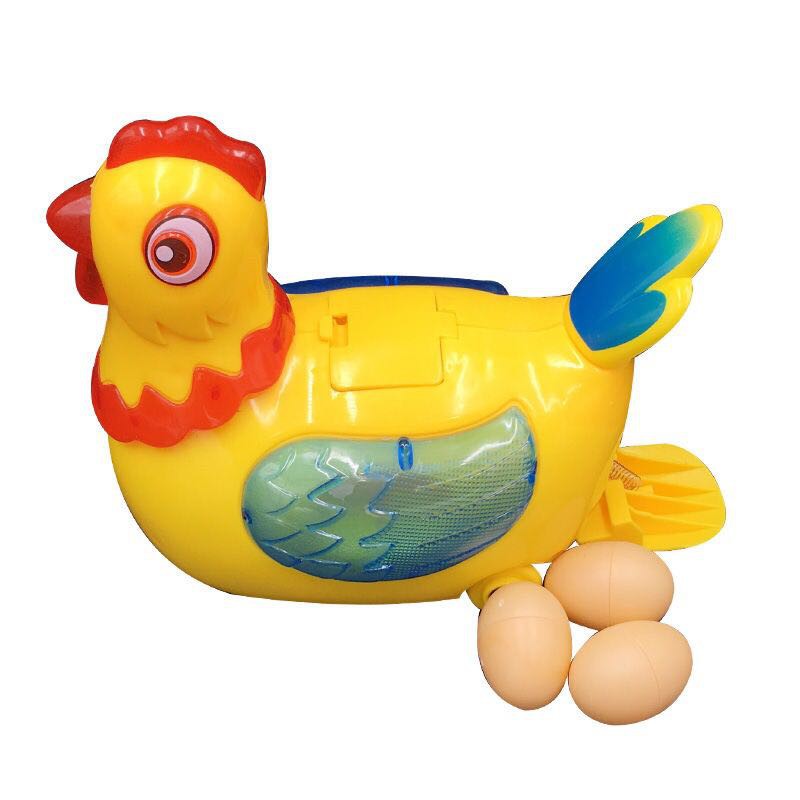 egg laying chicken toy