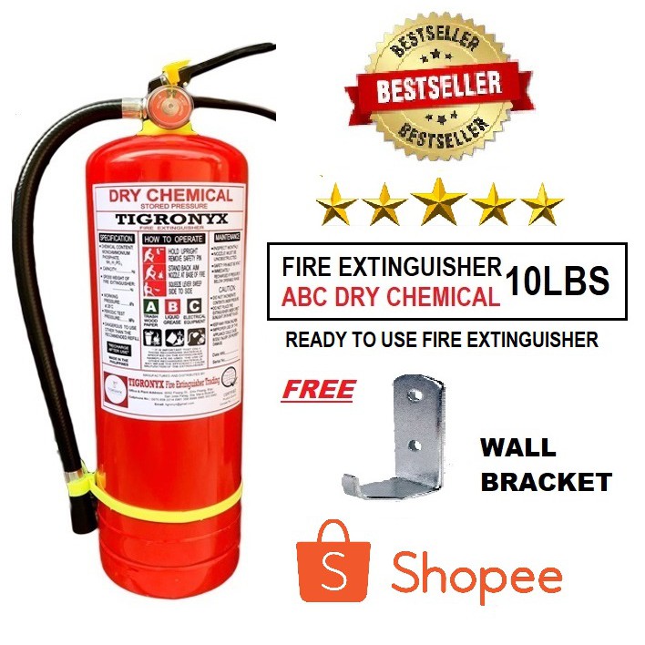 Fire Extinguisher 10lbs ABC Dry Chemical Refillable Shopee Philippines