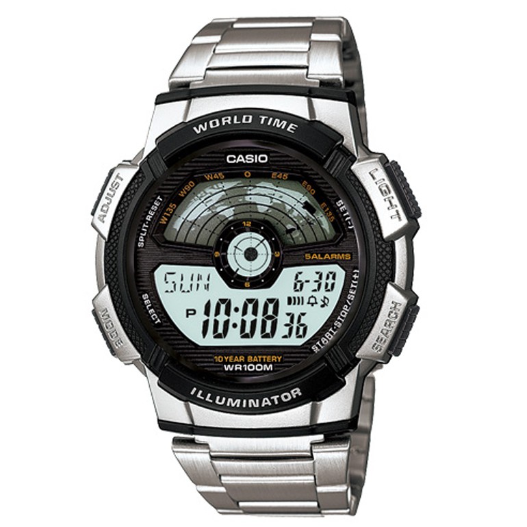 Casio World Time AE1100 Aircraft Digital Watch AE-1100WD-1A | Shopee ...