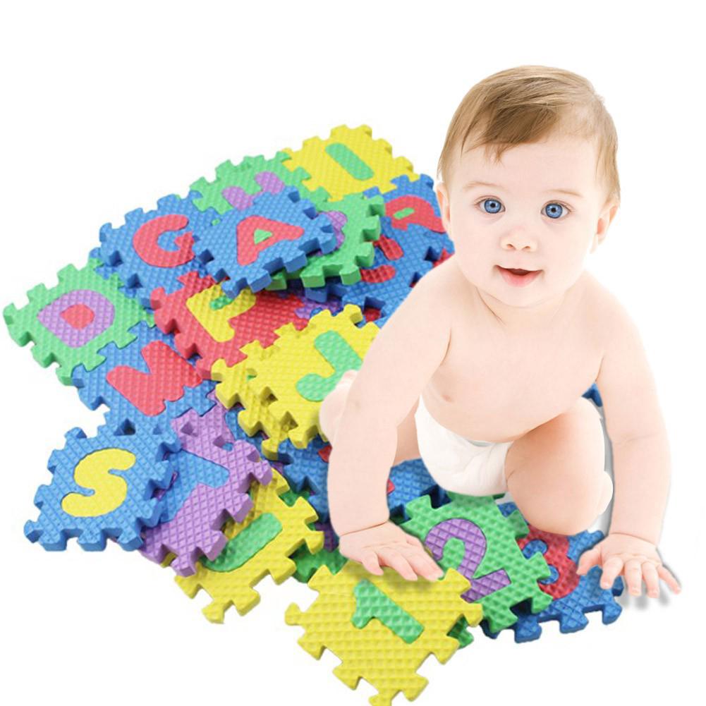 36PCS Alphabet&Numerals Baby Kids Play Mat Educational Toy