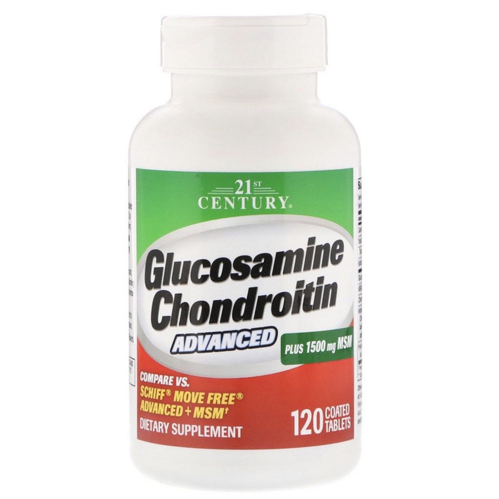 21st Century, Glucosamine Chondroitin Advanced, 120 Coated Tablets