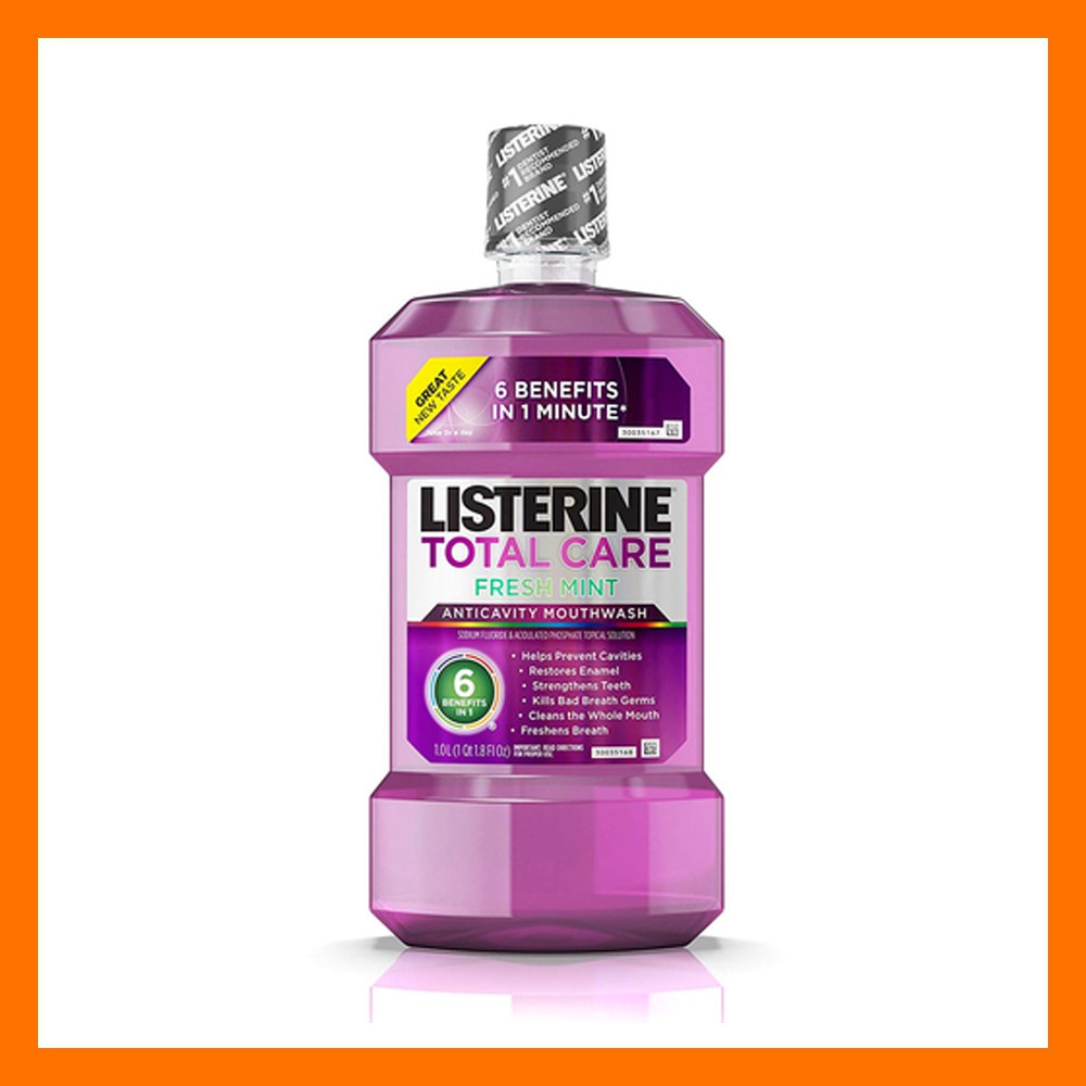 Listerine Total Care Fresh Mint Anticavity Mouthwash 1 liter Shopee