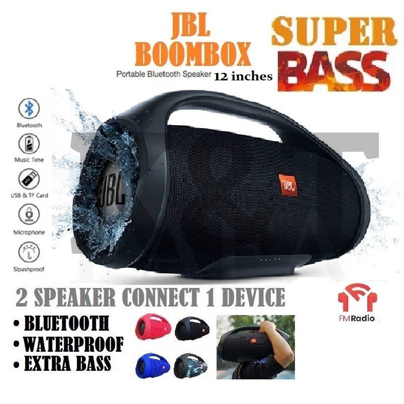 Boombox Big 12inch Wireless Bluetooth Speaker Handheld Portable