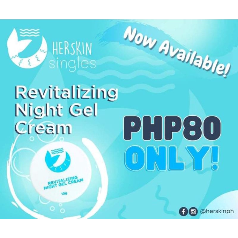 Her Skin Revitalizing Night Gel Cream| Cod With Freebie| Simply Jhade Ph