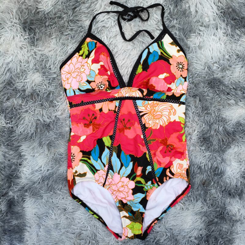 Floral Padded OnePiece Swimsuit Shopee Philippines