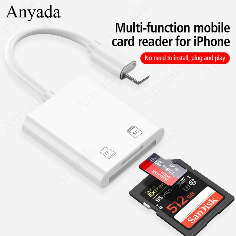 【Ready Stock】COD SD Card Reader for iPhone iPad,Digital Camera OTG