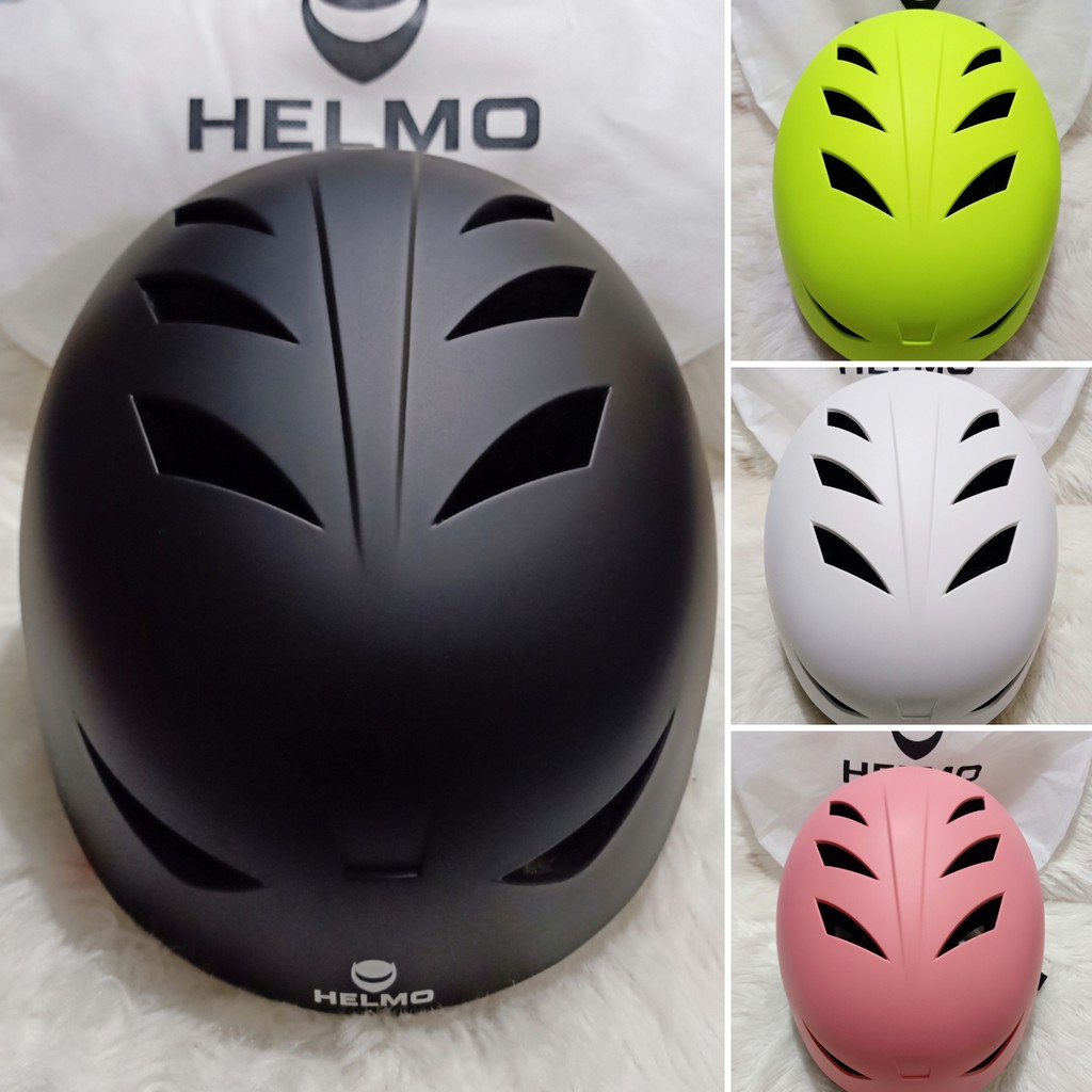 Helmo Hard Nutshell Helmet - Bike Helmet | Shopee Philippines