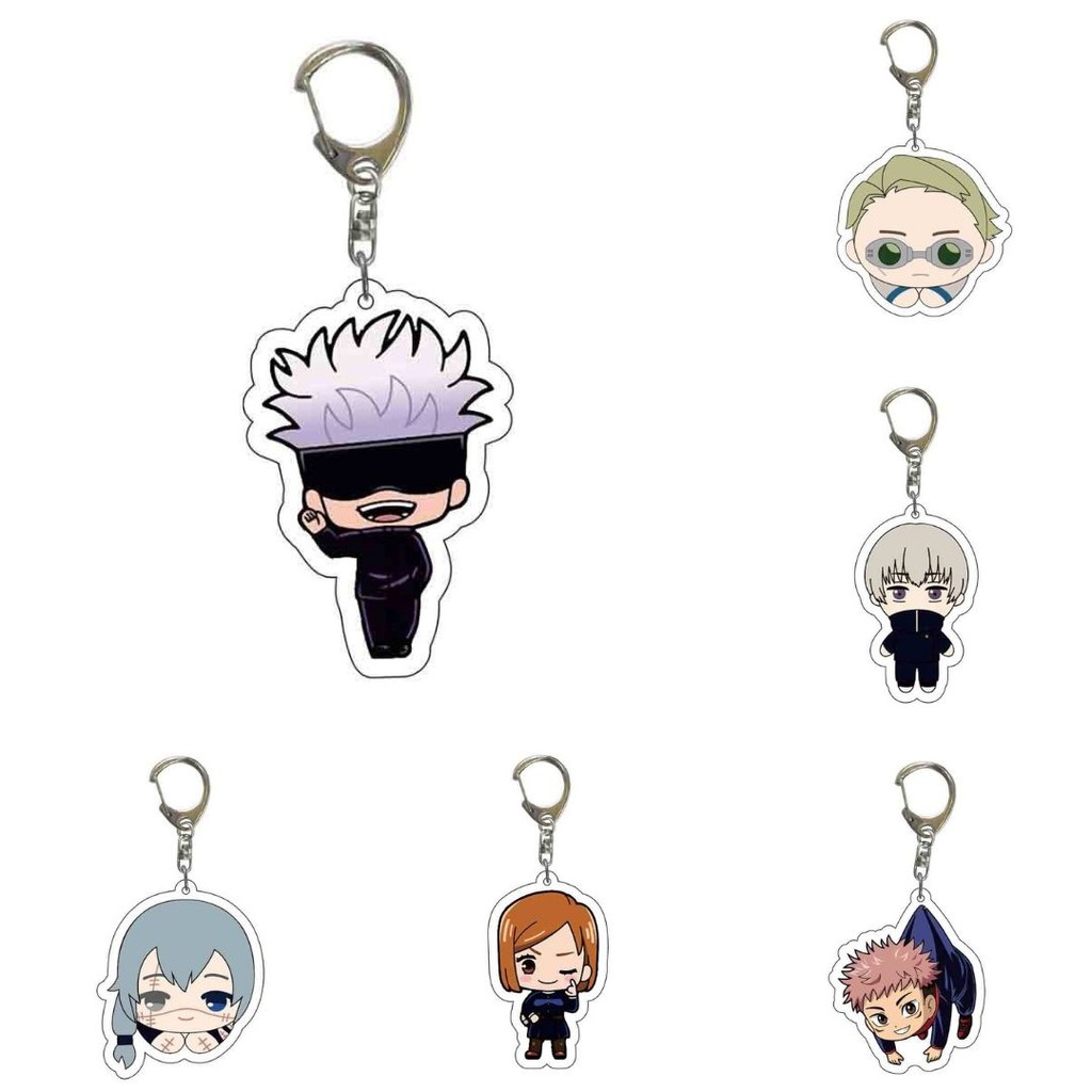 Jujutsu Kaisen Keychain (JJK) Anime Series Collectibles Gojo, Inumaki ...