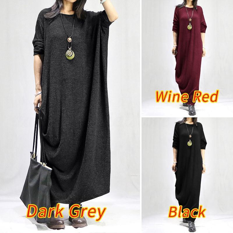 batwing sleeve maxi dress