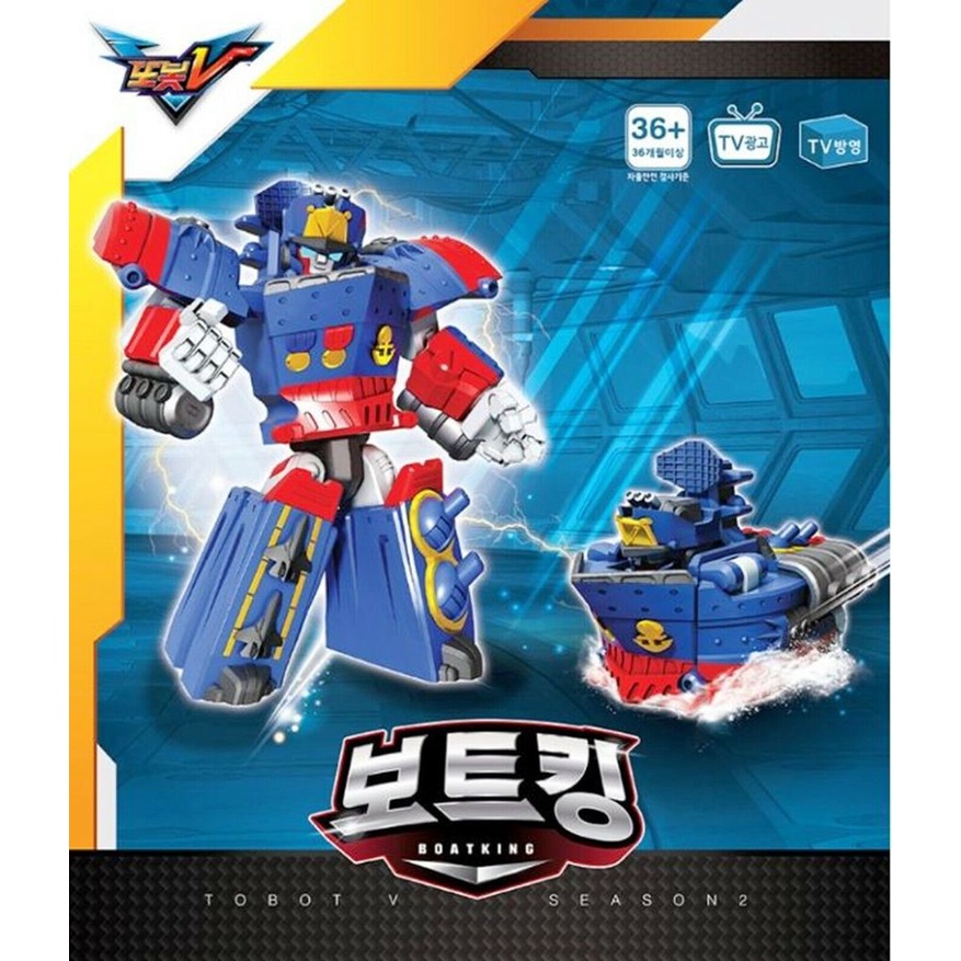 TOBOT V BOATKING Boat King Blue Transformer Robot Vehicle Ship US SELLER 