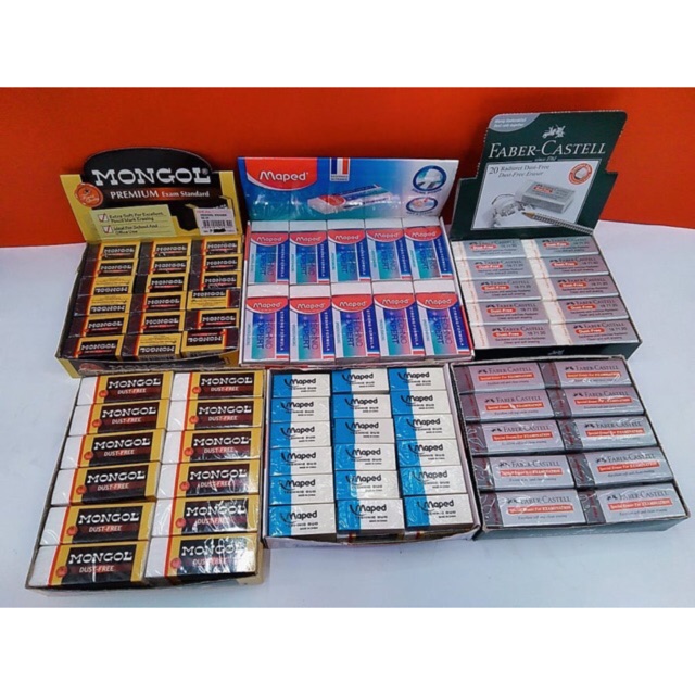 Pencil Eraser Faber Castell/ Mongol/Maped Art Eraser | Shopee Philippines