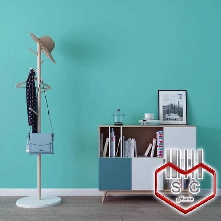 Super shop Plain Mint green Self adhesive PVC wallpaper wall sticker