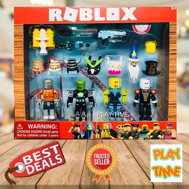 Roblox Toy Roblox Riot 4 Figures Shopee Philippines - 6 roblox lego like minifigures toy figures cake topper shopee