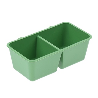 10PCS Plastic Feeder Cup Bird Feeding Bowl Double Bowl Parrot Pigeon Trough Two Uses #3