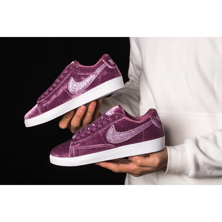 nike blazer low violet