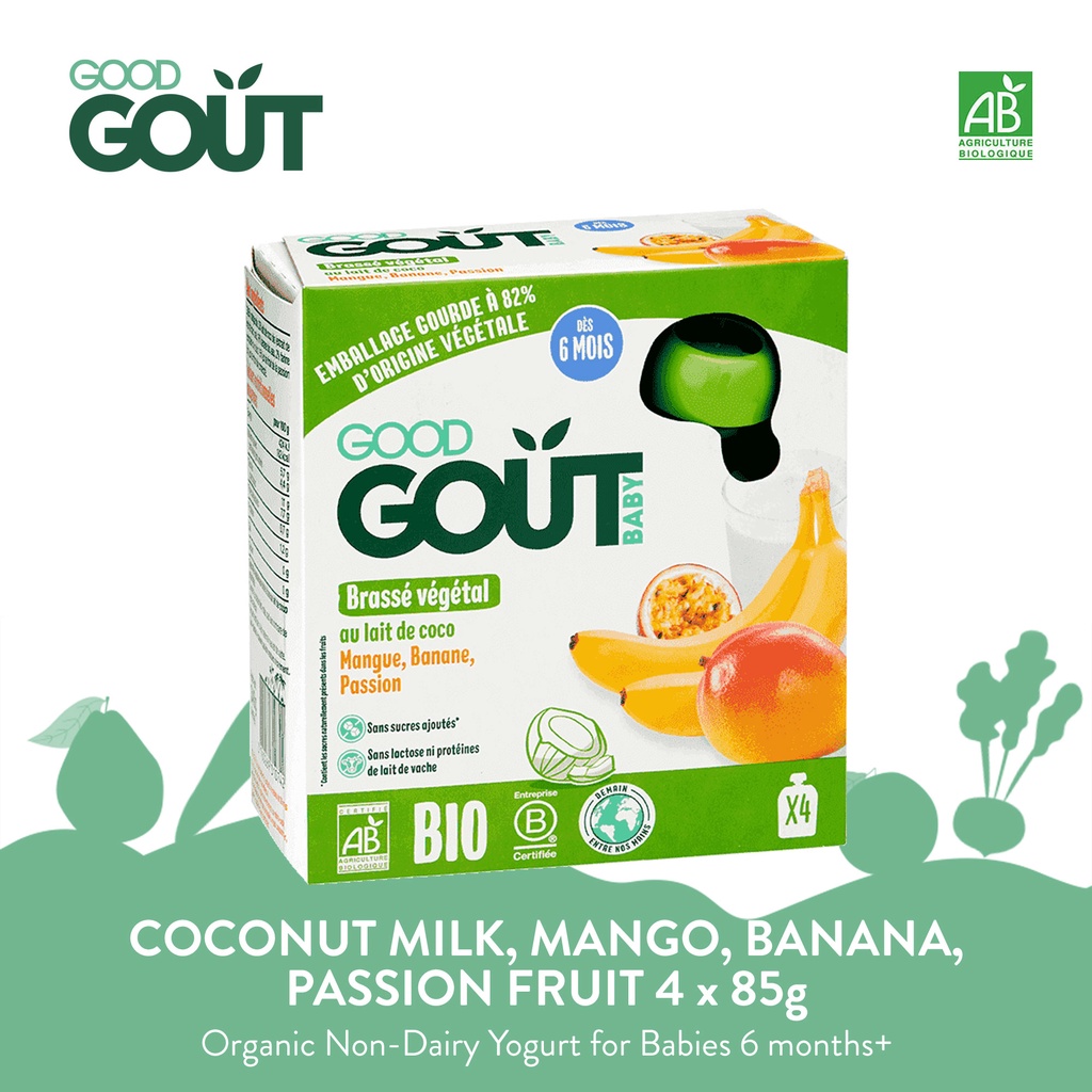 GOOD GOUT Coconut Milk, Mango, Banana, Passion Fruit Organic NonDairy