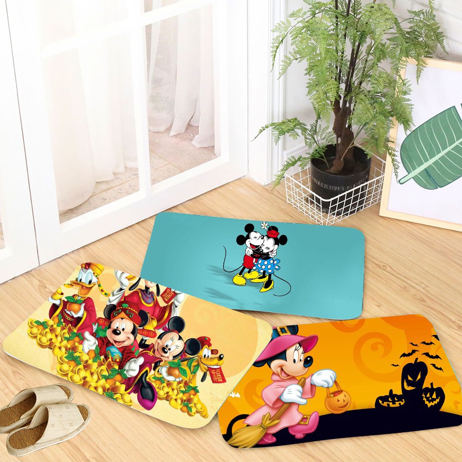 Lovely Cartoon Mickey Mouse Welcome Floor Mats Doormats Anti Slip