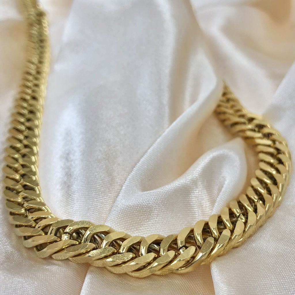 Gold 8 Cut Kadena Chain Necklace For Men Free Box Shopee Philippines