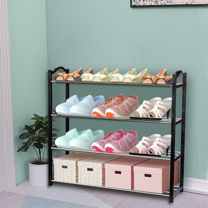 Sempatu Homes 4 layers Minimalist Iron Shoe Rack Layered Iron Shoe Rack