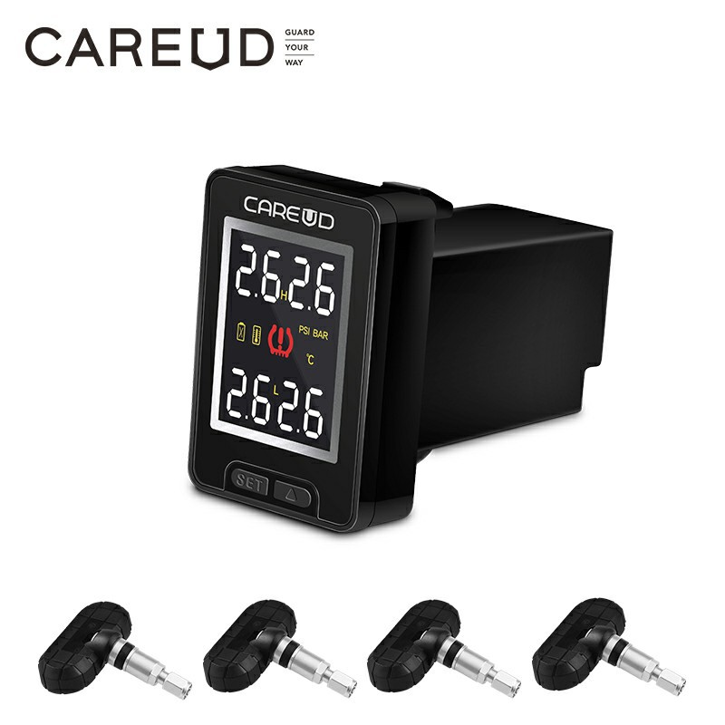 Careud U912 Car Wireless Tire Pressure Monitoring System Builtin