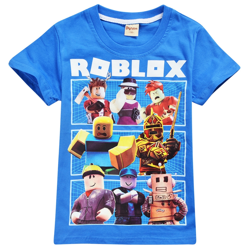 Roblox Kids T Shirts For Boys And Girls Tops Cartoon Tee Shirts Pure Cotton Shopee Philippines - mv1 boys cartoon 3d tshirt new roblox kids clothes 100 cotton baby boys shirt tees casual o neck child t shirt girls game tops in t shirts from