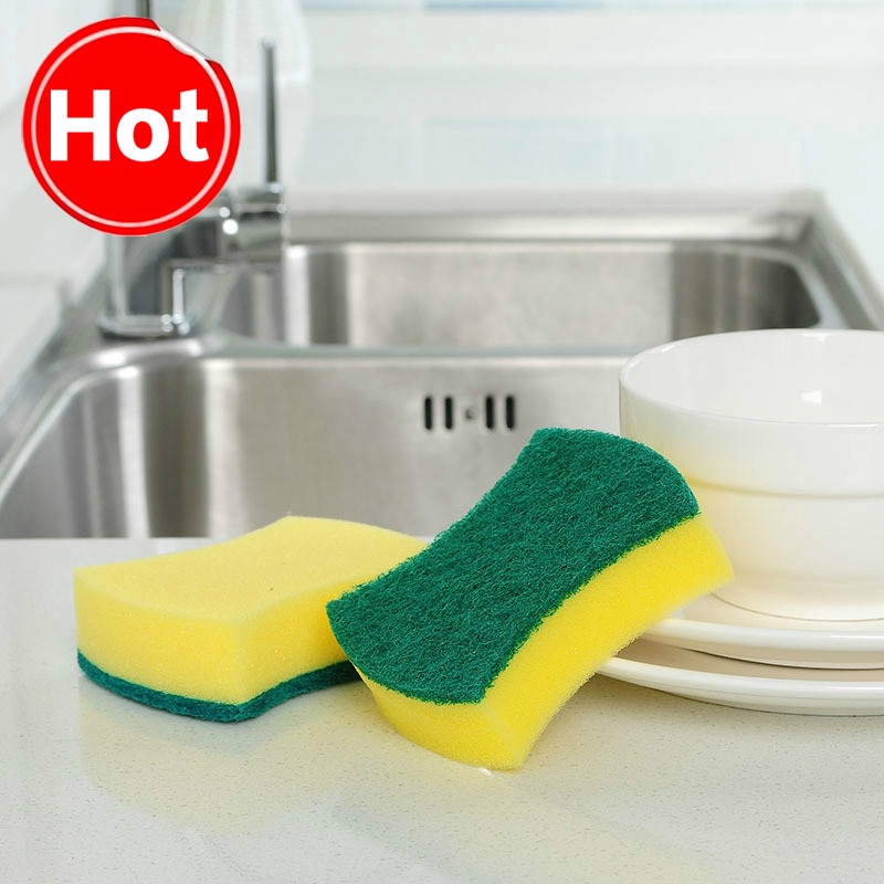 10X Sponge Clean Dish Washing Catering Scourer Scouring Pad Kitchen Gadget Lot, 
