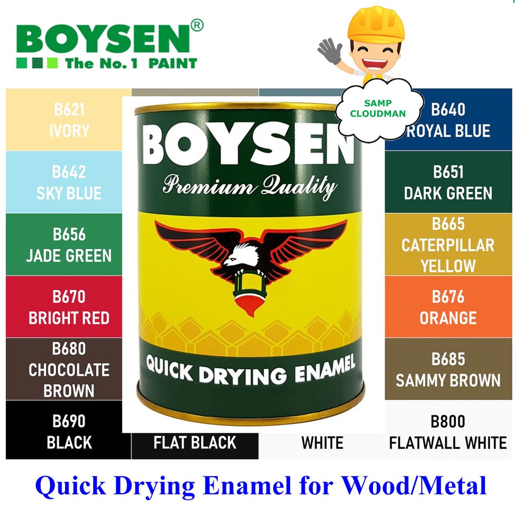 Boysen QDE Quick Drying Enamel for Wood / Metal 1 Liter Shopee
