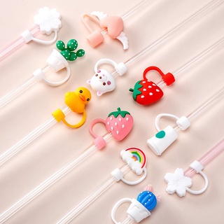 Dustproof Silicone Straws Cover Creative Cute Silicone Environmental Protection Straw Plug Straw Baby Kids Water Cup Acc #5